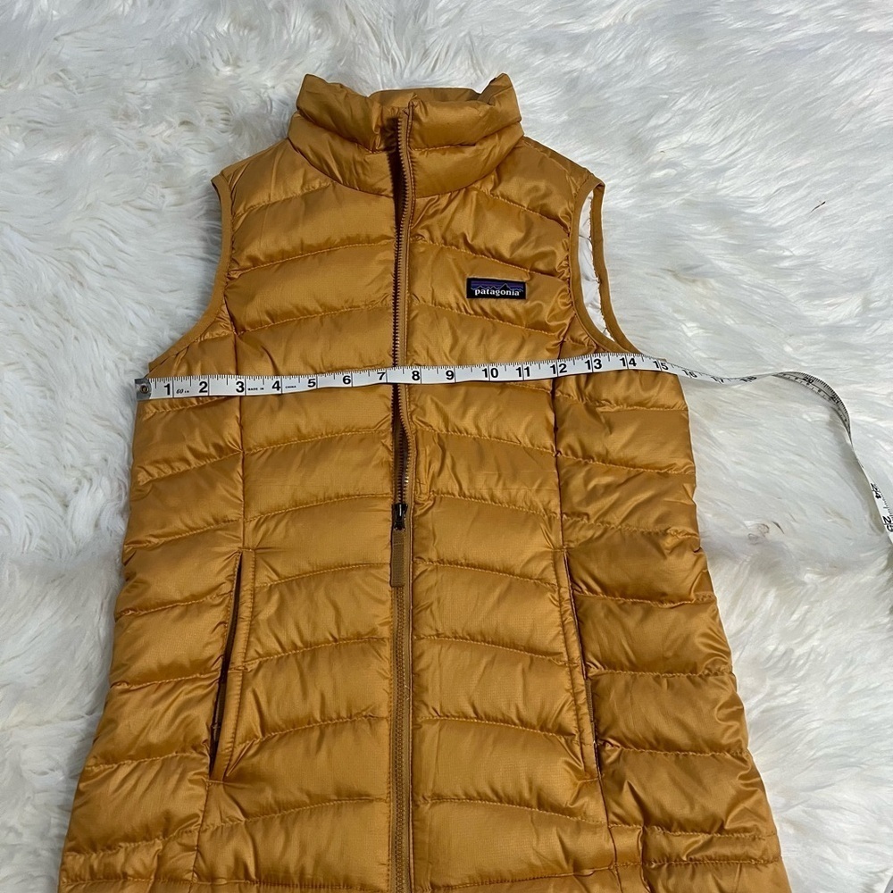 Patagonia Girls Mustard Down Vest - Picture 4 of 9